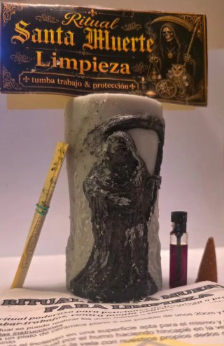 Vela Ritual Santa Muerte Limpieza