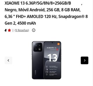 Xiaomi 13 256GB Negro