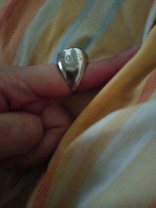 Anillo Tous Oso Negro y Plata
