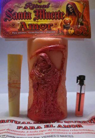 Vela Ritual Santa Muerte especial Amor