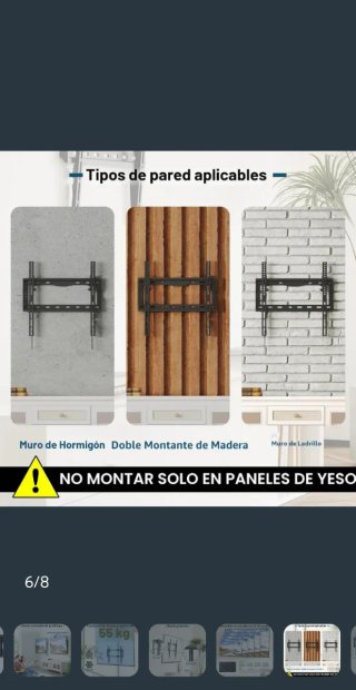 SOPORTE PARED TV BONTEC 26-65 Pulgadas