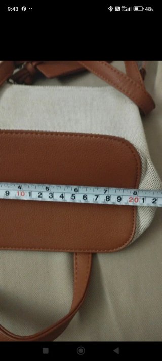 Borsetta piccola beige e marrone