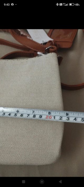 Borsetta piccola beige e marrone