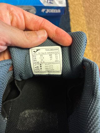 Deportivas Joma Talla 45 Gris/Rojo