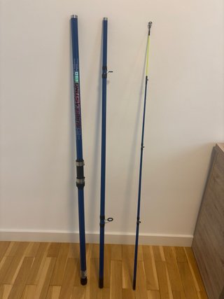 Caña de pesca surfcasting azul