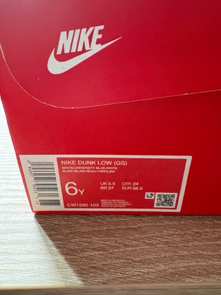 Nike Dunk Low UNC Azzurro/Bianco Tg 38.5