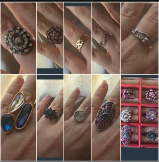 Anillos .Lote de 14 anillos variados