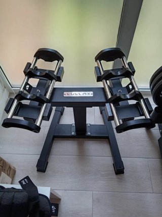 Rack de musculación ,Mancuernas y Barras