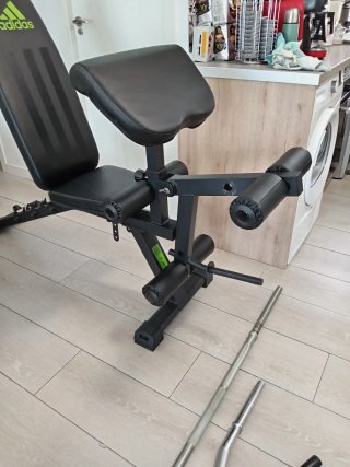 Rack de musculación ,Mancuernas y Barras
