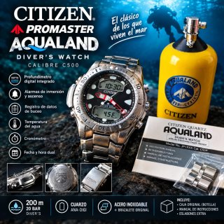RELOJ CITIZEN AQUALAND JP1XXX/Cal. C50+ BUCEO!!