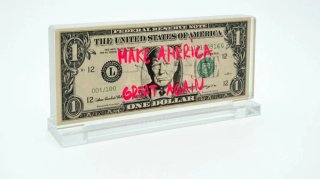 Se vende el Dólar Trump del artista Maseda