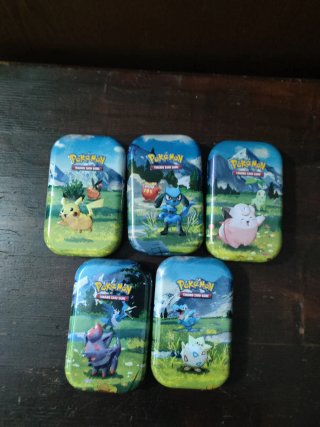 Pokemon 5 Mini Tin Pokémon vuote