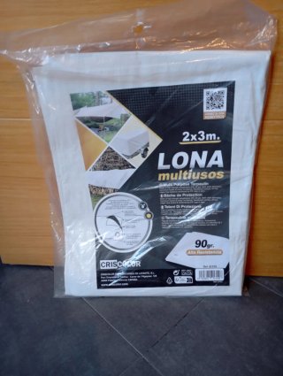 Lona Multiusos Impermeable 2x3m Blanca