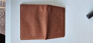 Cartera de piel Cacharel marrón