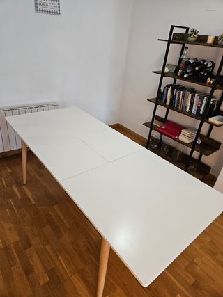 Mesa Comedor Extensible Blanca