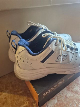 Scarpe Skechers Uomo Bianco Blu
