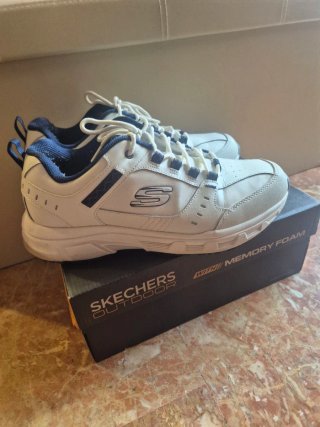 Scarpe Skechers Uomo Bianco Blu