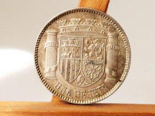 Espectacular Moneda Plata 1 peseta 1933 *3*4