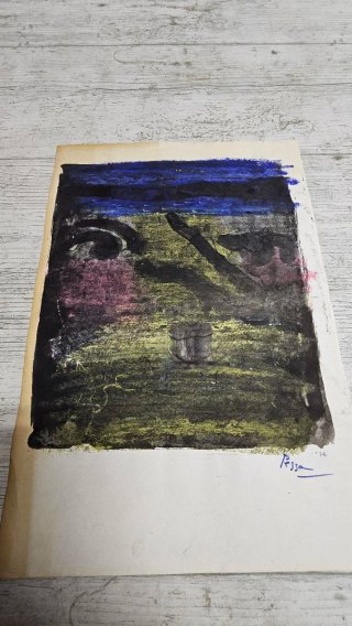Dibujo Lluís Pessa sobre papel