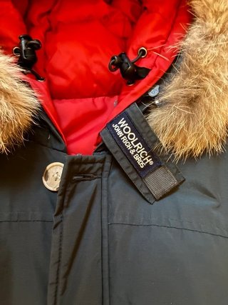 Woolrich Giubbotto Piumino Reversibile Navy/Rosso
