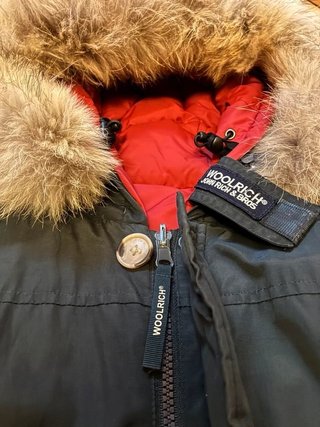 Woolrich Giubbotto Piumino Reversibile Navy/Rosso