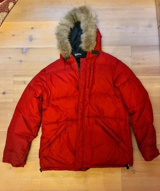 Woolrich Giubbotto Piumino Reversibile Navy/Rosso