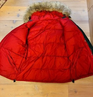 Woolrich Giubbotto Piumino Reversibile Navy/Rosso