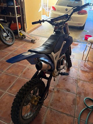 Pit Bike Motocross Azul y Negra
