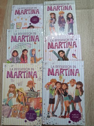 6 libros de la colección " Martina"