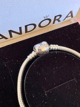 Pulsera Pandora Corazón Hamsa Ojo Plata