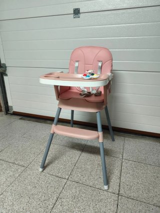 Trona de bebé rosa