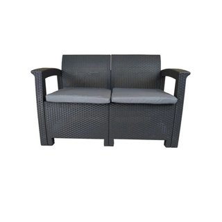 Conjunto de ratán sintético gris Capri Chillvert