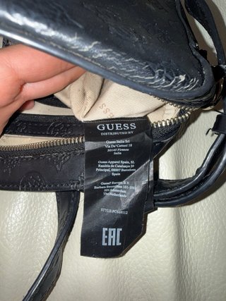 Borsa tracolla Guess nera monogram