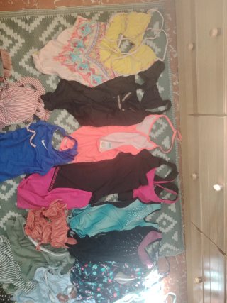 Lote de bañadores y bikinis mujer/niña