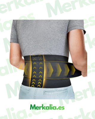 FAJA LUMBAR TRANSPIRABLE BRACOO BS33 4 VARILLAS