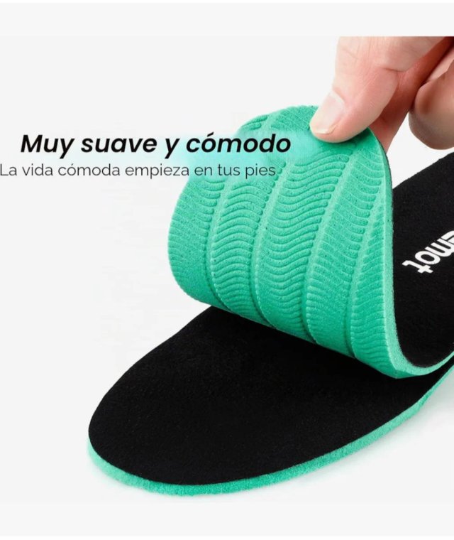 Plantillas Riemot Confortables Negro/Verde