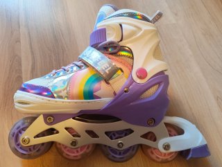 SULIFEEL Rainbow Unicorn Patines en línea 32-36