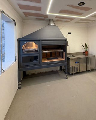 Barbacoa leñero con campana SS-3