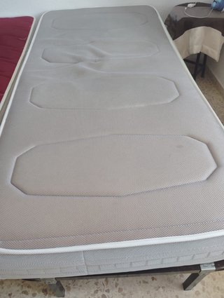 Somier metálico con lamas de madera