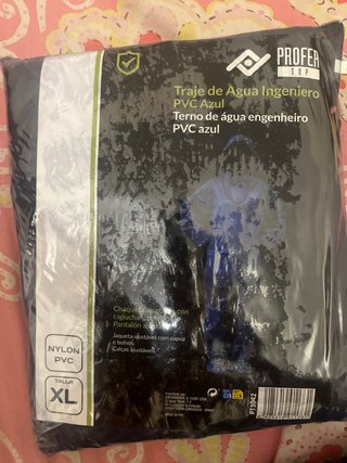 Traje de Agua Ingeniero PVC Azul Talla XL