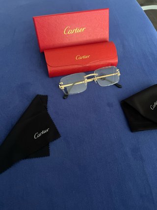 Gafas Cartier Doradas Cut