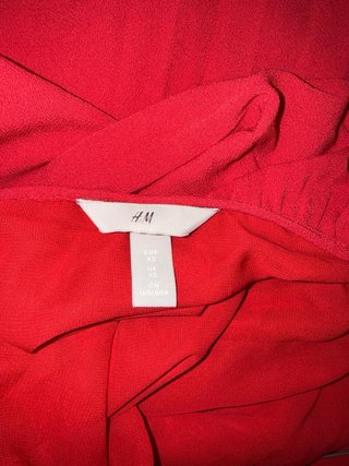 Abito rosso midi plissettato