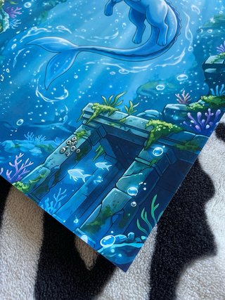 Pokémon Vaporeon TCG Art Style Poster A3 Size