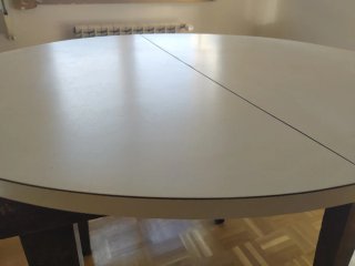 Mesa extensible de madera