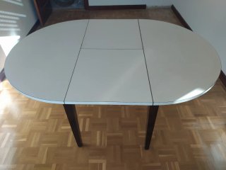 Mesa extensible de madera