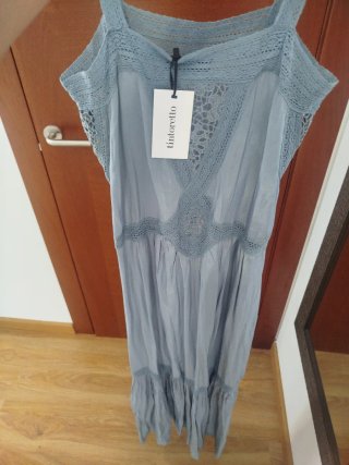 Vestido Tintoretto azul talla S