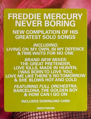 Vinilo Freddie Mercury. Never Boring