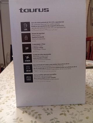 Batidora Taurus Optima Vintage 1500W 1.8L