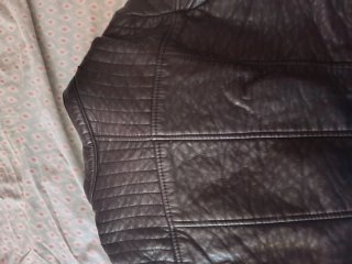 Cazadora motera Zara negra