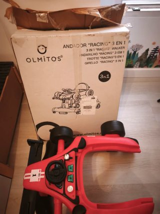 Correpasillos Olmitos 3 en 1 Rojo